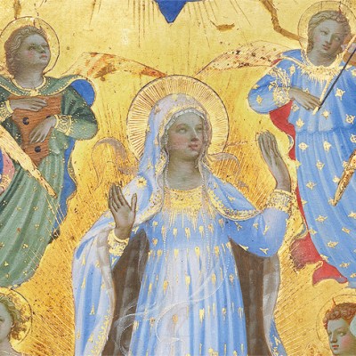 The Dormition and Assumption of the Virgin (detail; 1424–34), Fra Angelico. Isabella Stewart Gardner Museum, Boston.
