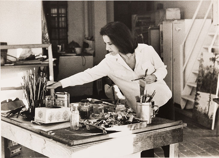 Jane Freilicher in the studio, 1972.