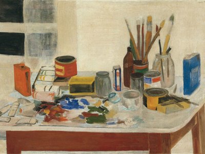 The Painting Table (1954), Jane Freilicher.