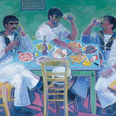Still Life with Three Sailors, , 1980–85, John Craxton, Private collection, © 2018 Craxton Estate/DACS
