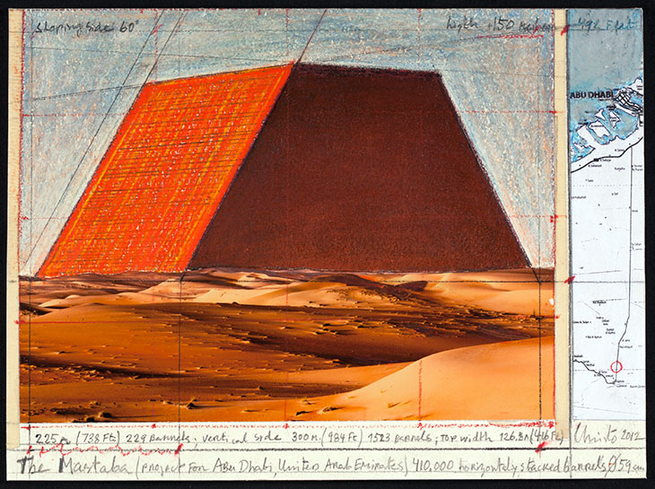 The Mastaba of Abu Dhabi (Project for Abu Dhabi, United Arab Emirates), Christo