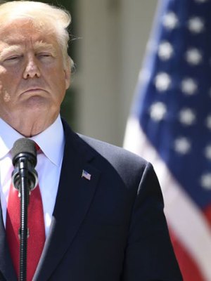 US president Donald Trump in April 2018.