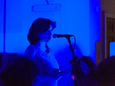 Reading (2018), Hanne Lippard. Performance at Somerset House, Lancaster Room, May 2018.