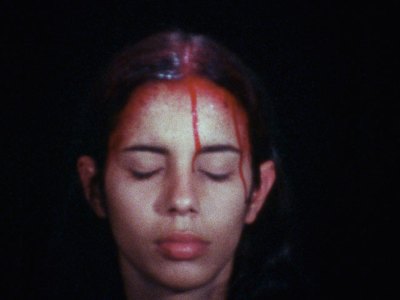Sweating Blood (1973), Ana Mendieta.