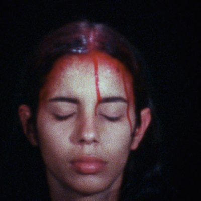 Sweating Blood (1973), Ana Mendieta.