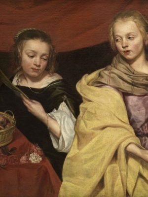 Portrait of Two Girls as the Saints Agnes and Dorothy, (n.d.) Michaelina Wautier. Royal Museum of Fine Arts, Antwerp.