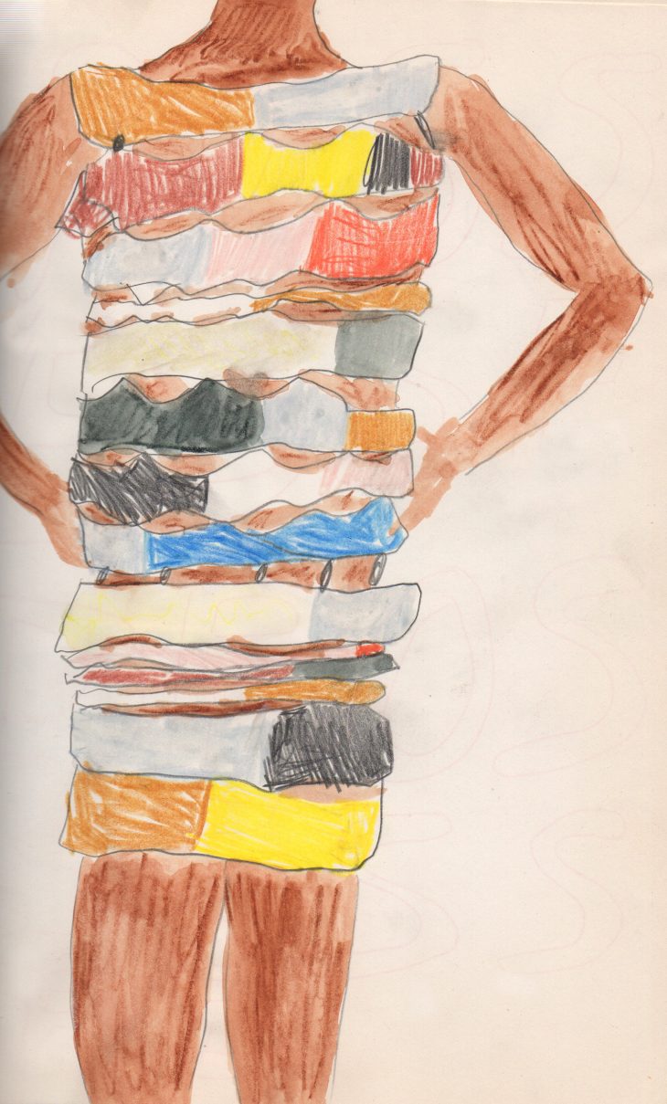 Untitled (preparatory drawing for ‘Possessed’), Eckhaus Latta