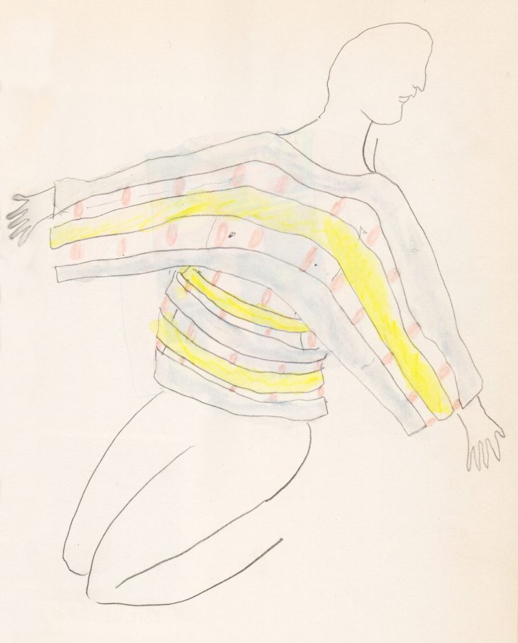 Untitled (preparatory drawing for ‘Possessed’), Eckhaus Latta