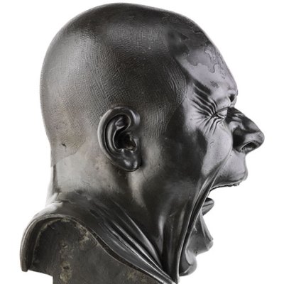 The Yawner (side view; c. 1770–83), Franz Xaver Messerschmidt.
