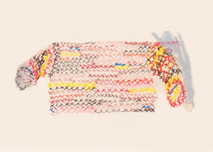 Untitled (preparatory drawing for ‘Possessed’), Eckhaus Latta