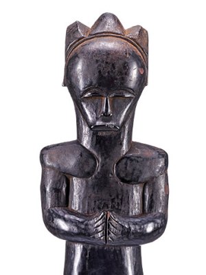 Biyema Byeri reliquary figure (late 19th or early 20th century), Fang Betsi, Moyen-Ogooué, Gabon. Musée d’ethnographie de Genève
