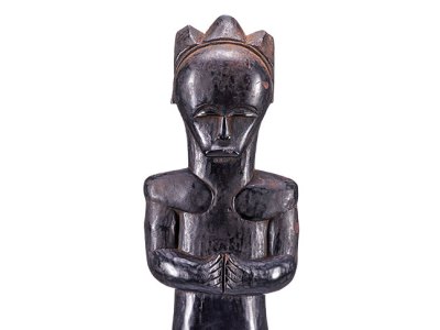 Biyema Byeri reliquary figure (late 19th or early 20th century), Fang Betsi, Moyen-Ogooué, Gabon. Musée d’ethnographie de Genève
