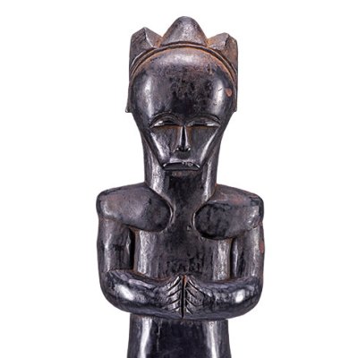 Biyema Byeri reliquary figure (late 19th or early 20th century), Fang Betsi, Moyen-Ogooué, Gabon. Musée d’ethnographie de Genève