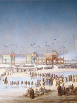 Cérémonie d'inauguration du Canal de Suez à Port-Saïd. (17 November 1869), Edouard Riou.
