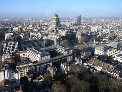 A view of Brussels' Justice Palace (C). Photo by EMMANUEL DUNAND / AFP) (Photo credit should read EMMANUEL DUNAND/AFP via Getty Images