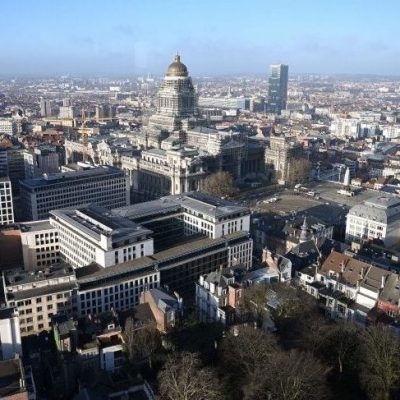 A view of Brussels' Justice Palace (C). Photo by EMMANUEL DUNAND / AFP) (Photo credit should read EMMANUEL DUNAND/AFP via Getty Images