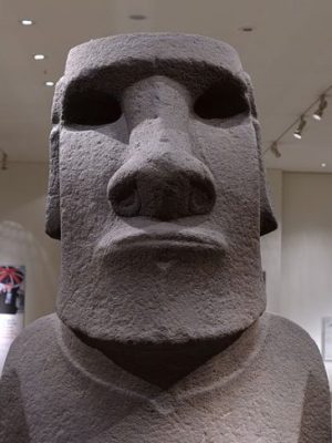 The Hoa Hakananai’a at the British Museum in London.