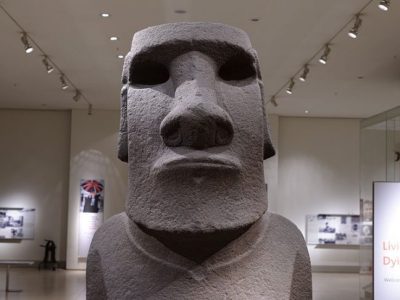 The Hoa Hakananai’a at the British Museum in London.