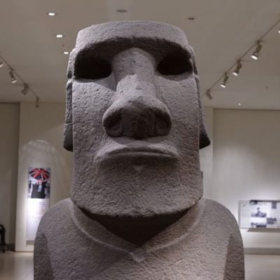 The Hoa Hakananai’a at the British Museum in London.