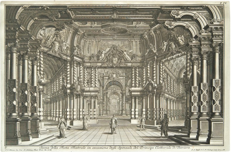 (1740), Giuseppe Galli Bibiena, plate from Architetture, e prospettive dedecate alla maestà di Carlo sesto. imperador de’ Romani (1740), McNay Art Museum, San Antonio, Texas