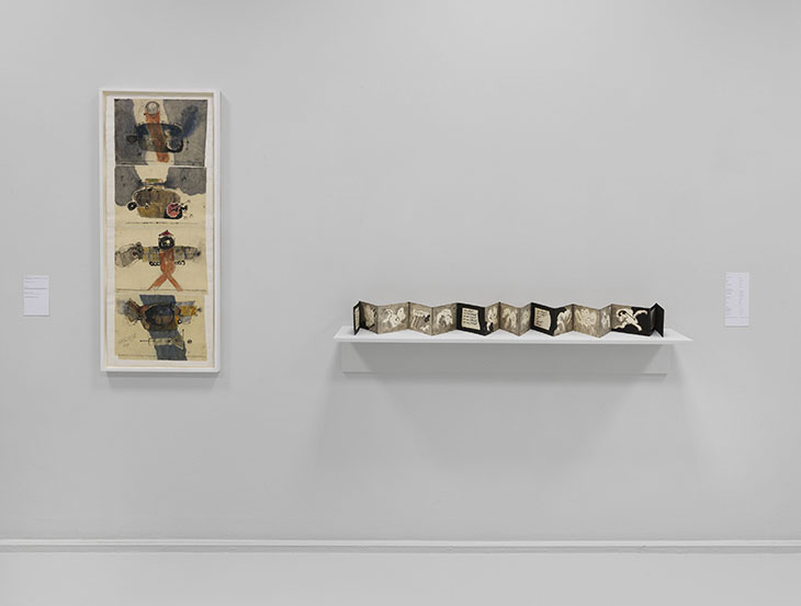 Installation view of ‘Geta Brătescu’, Neuer Berliner Kunstverein, 2018.