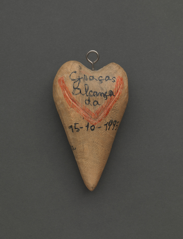 Votive heart offered to Saint Francis in the sanctuary of Sao Francisco do Caninde, Ceara, Brazil (1995).