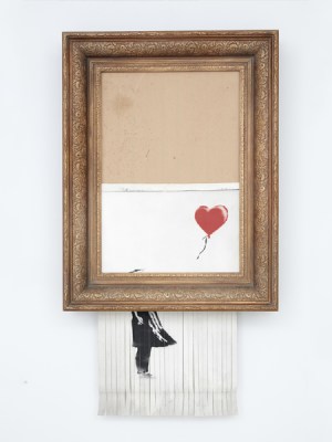 Love is in the Bin (2018), Banksy.