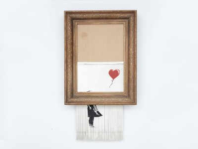 Love is in the Bin (2018), Banksy.