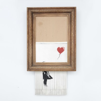 Love is in the Bin (2018), Banksy.
