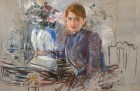 Young Girl with a Vase (detail; 1889), Berthe Morisot. Private collection.