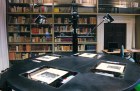 The Replica scanner developed by Factum Arte, currently digitising the photographic library of the Fondazione Giorgio Cini in Venice. Photo: Matteo De Fina; courtesy Fondazione Giorgio Cini
