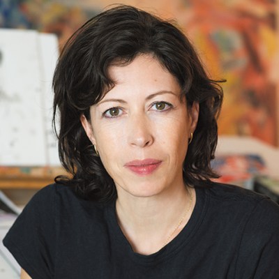 Cecily Brown photographed in her studio in New York in July 2018.
