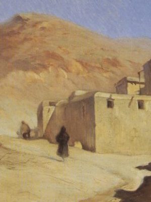Toward Damascus at the Foot of Mount Qassioun, Muhajreen Quarter, c. 1933, Mustafa Farroukh, Collection Hani Farroukh
