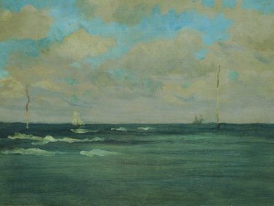 The Bathing Posts, Brittany (1893), James McNeill Whistler.