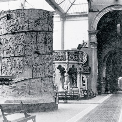 The Cast Courts at the Victoria and Albert Museum, London, photographed in the late 19th century.