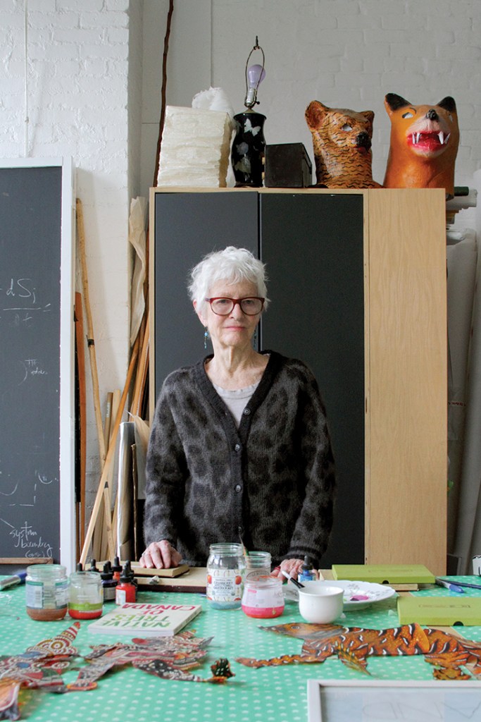 Joan Jonas photographed in her studio in New York in December 2017, photo: Elizabeth Young