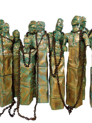 Untitled (Igbo Landing) (group of figures from series; 2018), Gerald Chukwuma. Gallery 1957, Accra