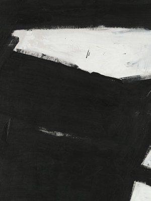 Wanamaker Block (detail; 1955), Franz Kline. Yale University Art Gallery.