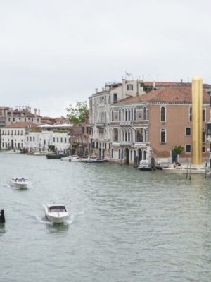 'The Golden Tower' project by James Lee Byars, part of the collateral events at the 57th Venice Biennale in 2017, Photo: © Awakening/Getty Images