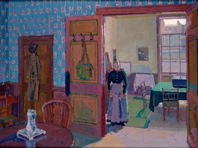 Interior with Mrs Mounter (1916–17), Harold Gilman.
