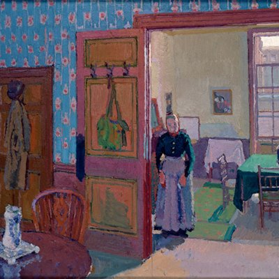 Interior with Mrs Mounter (1916–17), Harold Gilman.