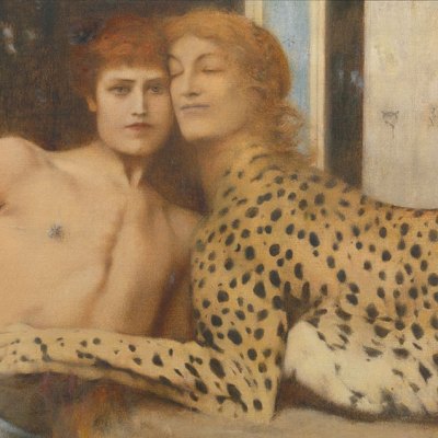 Caresses (detail; 1896), Fernand Khnopff. Royal Museums of Fine Arts of Belgium, Brussels. Photo: J. Geleyns Art Photography