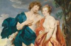 Double portrait of George Villiers, Marquess and later 1st Duke of Buckingham (1592–1628) and his wife, Katherine Manners (1603–1649), as Venus and Adonis (detail; 1620–21), Anthony van Dyck. Estimate £2.5m–£3.5m