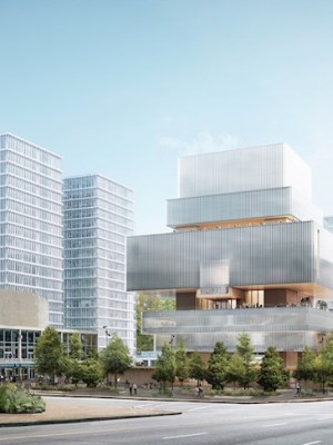 Architect’s rendering of the new Vancouver Art Gallery building.