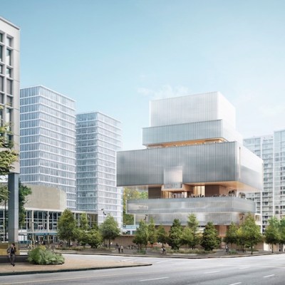 Architect’s rendering of the new Vancouver Art Gallery building.