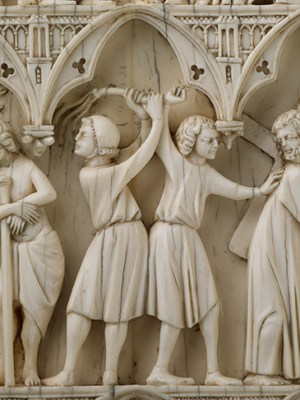 Diptych with scenes of the Passion (detail), (late 13th century). Wallace Collection.