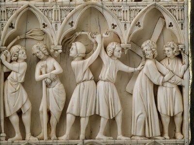 Diptych with scenes of the Passion (detail), (late 13th century). Wallace Collection.