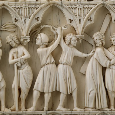 Diptych with scenes of the Passion (detail), (late 13th century). Wallace Collection.