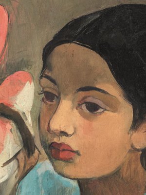 The Little Girl in Blue (detail; 1934), Amrita Sher-Gil. Sotheby’s Mumbai, INR18.7 crore