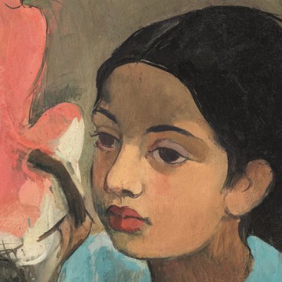 The Little Girl in Blue (detail; 1934), Amrita Sher-Gil. Sotheby’s Mumbai, INR18.7 crore